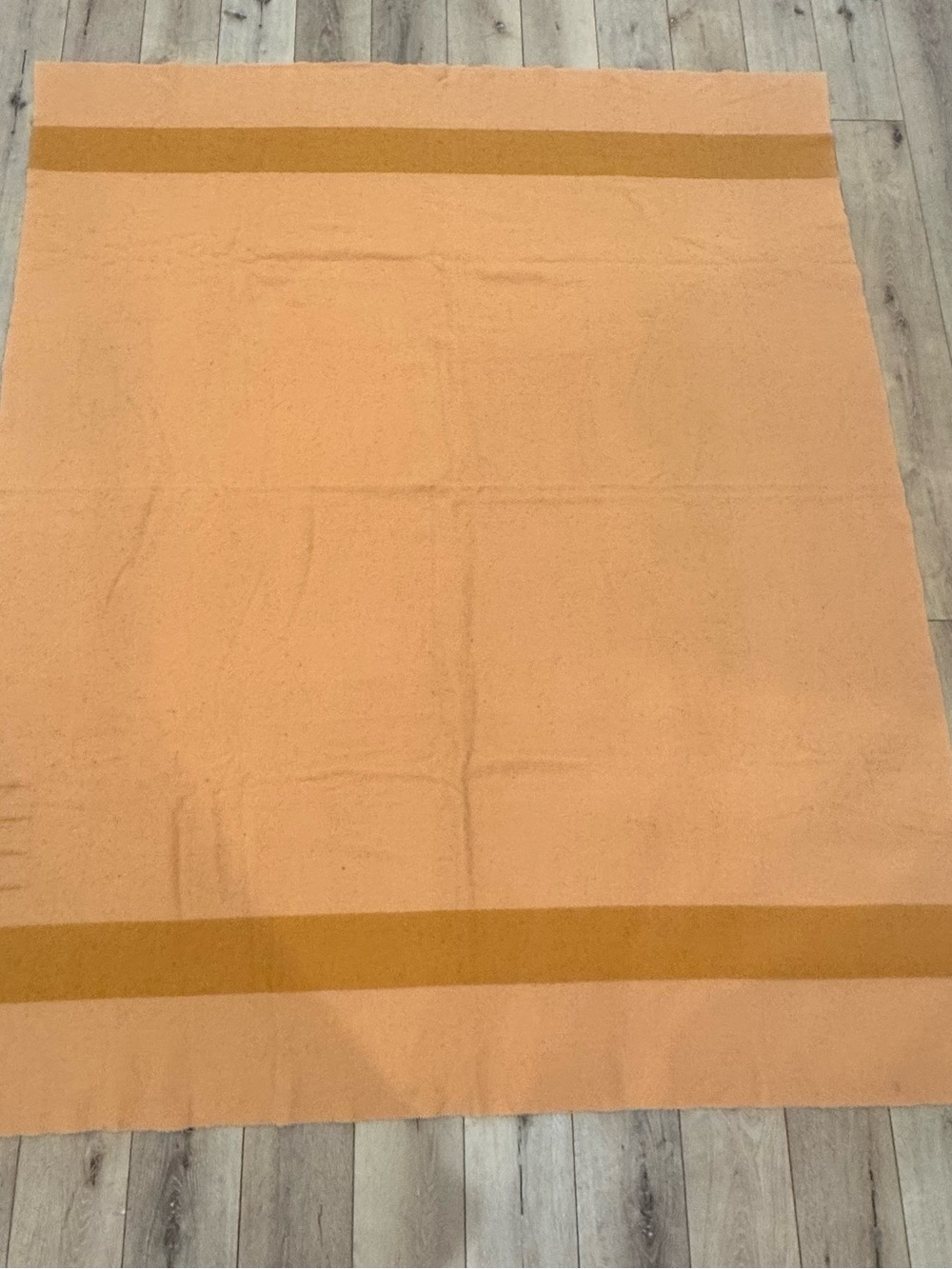Vintage Hudson’s Bay 4 Point Blanket – Large 86” x 74” – Made in Canada – Wool